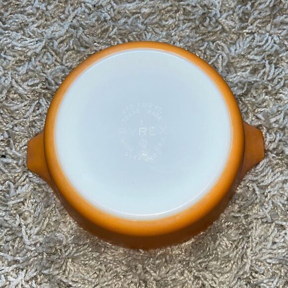 Vintage Pyrex Daisy Sunflower Orange 1.5 Pt Casserole Dish #472-C Daisy Lid - Picture 4 of 13